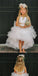 Cheap White High-Low Tulle Round Little Girl Dresses, Flower Girl Dresses ,FGY0176