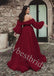 Sparkling Sweetheart Off shoulder Side slit A-line Prom Dresses,PDS1024