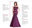 Gorgeous Lace Top A-line Stain Long Prom Dresses, PDS0107