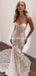 Sweetheart Lace Mermaid Long Cheap Wedding Dresses, WDS0045