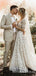 Romantic A-line Long Sleeves Lace Bridal Gowns Long Cheap Wedding Dresses, WDS0010