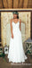 Summer Beach Spaghetti Straps Newest Long Chiffon Lace Wedding Dresses, TYP0093