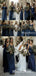 New Arrival Blue Chiffon A-line Long Cheap Bridesmaid Dresses, BDS0027