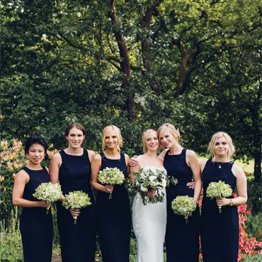 Square Mermaid Elegant Simple Pretty Long Bridesmaid Dresses,BDS0222