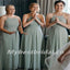 Halter Pleats A-line Elegant Simple Long Bridesmaid Dresses,BDS0189