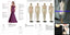 Mismatched V-neck Side Slit Long Simple Bridesmaid Dresses, BDS0140