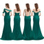 Mismatched Emerald Green Mermaid Long Bridesmaid Dresses,BDS0176