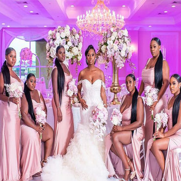 Sweetheart Spaghetti straps Mermaid Elegant Simple Pretty Long Bridesmaid Dresses, BDS0252