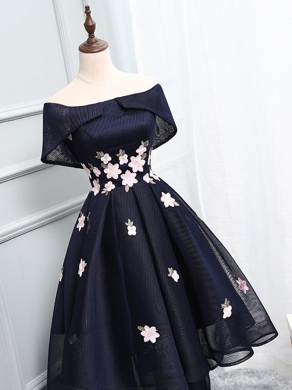 Navy Off Shoulder Simple Cheap Short Homecoming Dresses 2018, BDY0307 mybestbridal Navy Off Shoulder Simple Cheap Short Homecoming Dresses 2018, BDY0307 mybestbridal