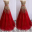 New Arrivals A-Line Red Evening Dresses With Sequins Beadings ,PDY0287