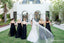 Sweetheart Black Tulle A-line Long Cheap Bridesmaid Dresses, BDS0089