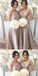 Luscious Sleeveless Silver Long A Line Taffeta Bridesmaid Dresses,Bridesmaid Gown ,WGY0146