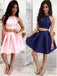 Two Pieces Halter Cheap 2018 Homecoming Dresses Under 100, BDY0219