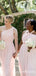 Mismatched Charming Simple Pink Chiffon A-line Long Cheap Bridesmaid Dresses, BDS0033