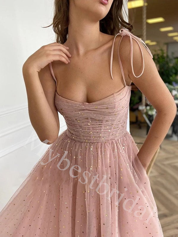 Elegant Sweetheart Sleeveless A-line Prom Dresses,PDS0953