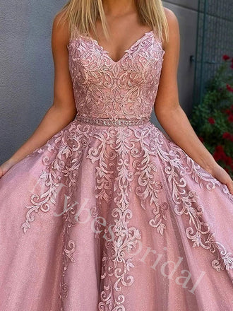 Elegant Sweetheart Sleeveless A-line Prom Dresses,PDS0959