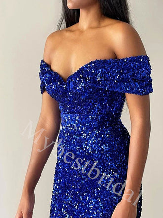 Sexy Sweetheart Off shoulder Mermaid Prom Dresses,PDS0960