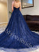 Elegant V-neck Sleeveless A-line Prom Dresses,PDS0980