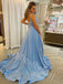 Elegant Square Sleeveless A-line Prom Dresses,PDS0981