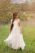Cheap White Chiffon &Gold Sequins Backless Spaghetti Little Girl Dresses,Flower Girl Dresses ,FGY0215