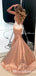 Sexy Backless V Neck Lace Mermaid Long Formal Evening Party Prom Dress, Party Prom Dresses,PDY0210
