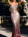 New Arrival Sparkly Sequin Orbem Charming Mermaid Long Cheap Formal Evening Prom Dresses, TYP0137