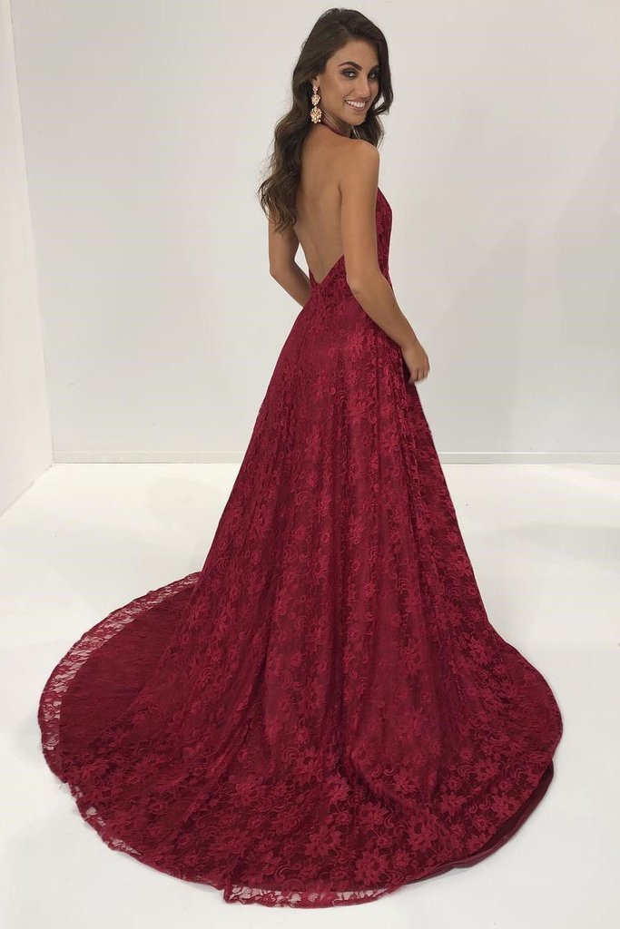 A-Line Spaghetti Straps Floor-Length Burgundy Prom Dress with Appliques,Evening Dresses,Party Dresses,PDY0331