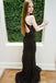 Black Lace Prom Dresses, Beaded Prom Dresses, Mermaid Prom Dresses, Prom Dresses, BG0402