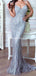 Mermaid Sliver Sequin Spaghetti Strap Long Cheap Prom Dresses, PDS0098