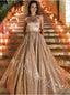 Elegant Sleeveless StraplessA-line Prom Dresses,PDS1010