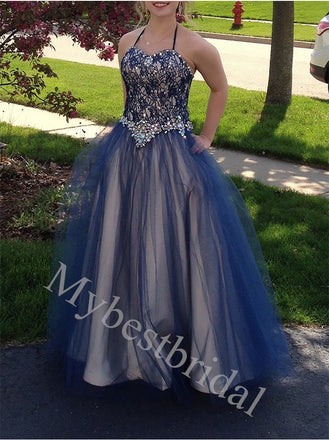 Elegant Sweetheart Sleeveless A-line Prom Dresses,PDS0939