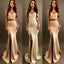 Sexy Two Piece Mermaid Sweetheart Split Front Long Prom Dress,Evening Party  Dress.PDY0236