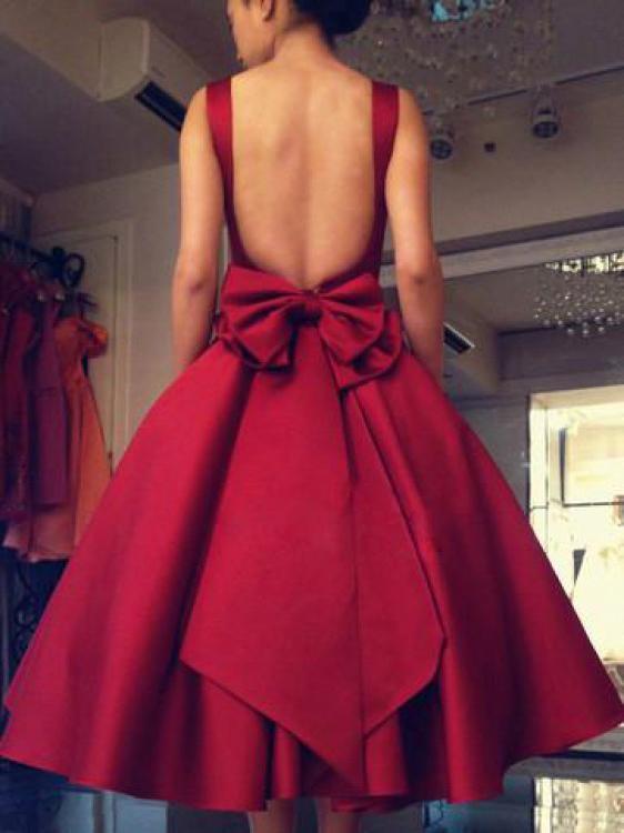 Sexy Backless Red Short Cheap Homecoming Dresses Online, BDY0353