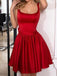 Red Straps Cheap 2018 Homecoming Dresses Under 100, BDY0221