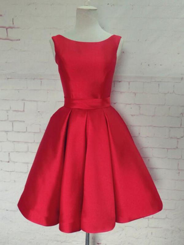 Bright Red Elegant Simple Cheap Short Homecoming Dresses 2018, BDY0288 mybestbridal Bright Red Elegant Simple Cheap Short Homecoming Dresses 2018, BDY0288 mybestbridal