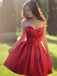 Red Simple Sweetheart Cheap Homecoming Dresses Under 100, BDY0358