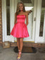 Sweetheart Simple Cute Cheap Short Red Homecoming Dresses Under 100, BDY0331
