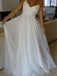 Spaghetti Straps A-line Cheap Simple Wedding Dresses Online, WDY0212