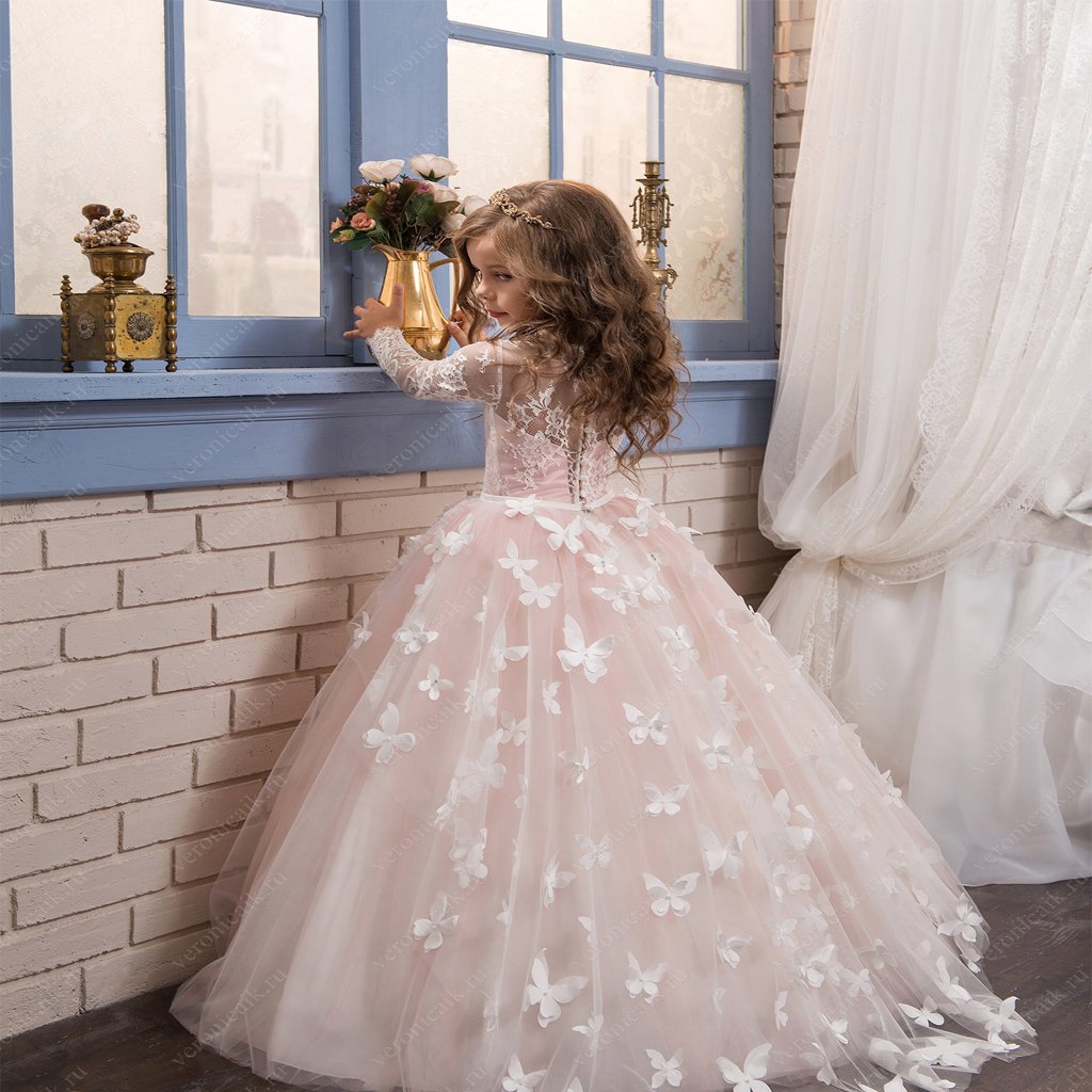 Cute Pink Lace Tulle Cheap Latest Flower Girl Dresses,Litter Girl Dresses FGY0152