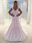 Lace Strapless A-line See Through Cheap Wedding Dresses Online, WDY0208