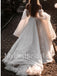 Elegant Off shoulder Long sleeves A-line Wedding Dresses, WDY0289