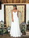 Summer Beach Spaghetti Straps Newest Long Chiffon Lace Wedding Dresses, TYP0093