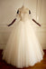 Off Shoulder Beaded A-line Lace Long Custom Cheap Wedding Bridal Dresses, WDY0171