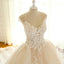 Cap Sleeve Lace Long Custom Cheap Custom Wedding Dresses, WDY0176