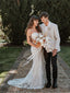 Charming Sweetheart Lace Mermaid Long Cheap Wedding Dresses, WDS0051