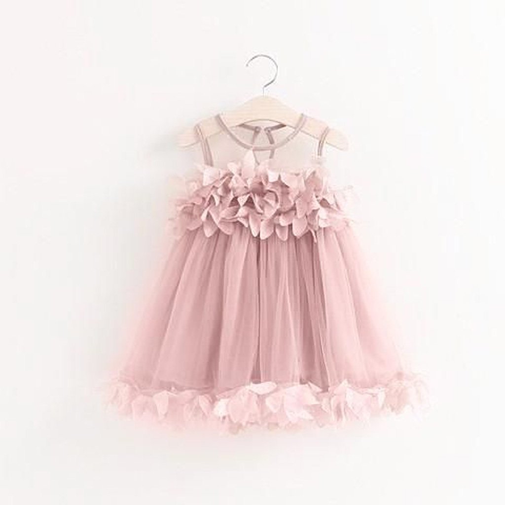 Pink Tutu Flower Dress For Birthdays, Princess Party, Flower Girl, Photo Shoots,FGY0151