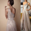 A-line One Shoulder Shinning Side Split Floor-length Tulle Prom Dress Evening Dresses. PDY0205