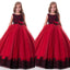 Attractive  Tulle & Lace Scoop Full Length Ball Gown Flower Girl Dresses With Lace Appliques & Beadings,FGY0172